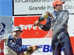 First podium of Nelsinho Piquet